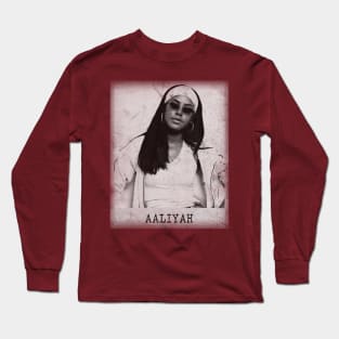 Aaliyah // Minimalist Fanart Long Sleeve T-Shirt